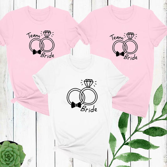 Bachelorette Party T Shirts Wife of the Party Bridesmaid Shirt Wedding Party Gift Team Bride Tshirt Clothes Maid of Honor Tee